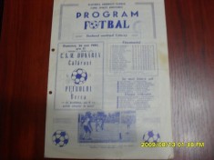 program CSM Dunarea Calarasi - Petrolul Berca