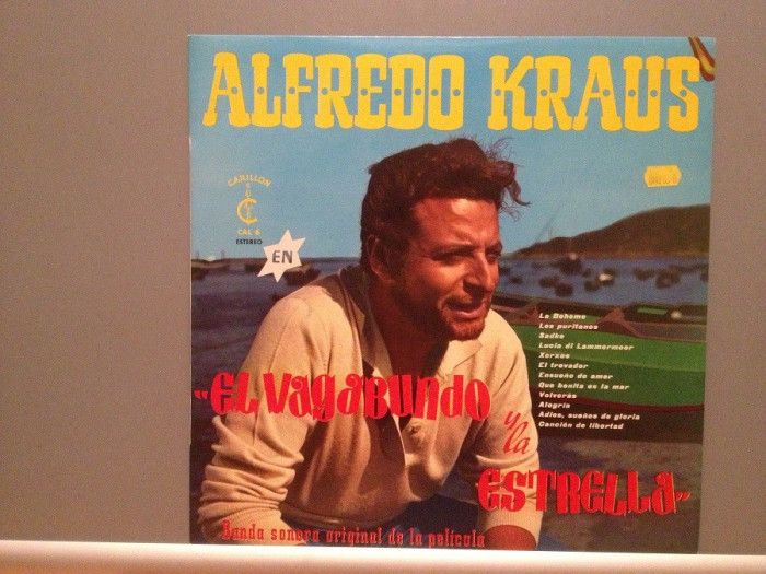 ALFREDO KRAUS &ndash; &ldquo;EL VAGABUNDO Y LA ESTRELA&rdquo; (1974/Carillon/Spain), VINIL/Ca NOU