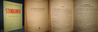 Stenografie dupa sistemul Duplove 1958 carte veche-Ion Vasilescu-P. Dephanis. foto