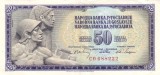 IUGOSLAVIA █ bancnota █ 50 Dinara █ 1968 █ P-83a █ UNC █ necirculata