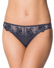 TPH1127-61 Chilot tanga cu aplicatii florale brodate Sexy Angel String foto