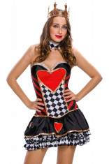 Q548 Costum tematic in doua piese - Queen of Hearts foto