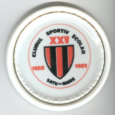 CLUB SPORTIV SCOLAR SATU MARE 1958-1983 - Medalie PREMIU (din ceramica)