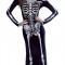 J500-1122 Rochie lunga tematica - Bone Appetit Skeleton