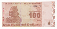 Bancnota Zimbabwe 100 Dolari 2009 - P97 UNC foto