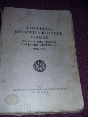 Legiuirile-bisericii-ortodoxe-romane-sub prea sfintitul Patriarh 48-53 T GRATUIT foto