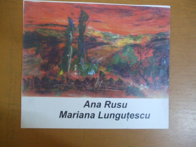 Ana Rusu Mariana Lungutescu pictura foto