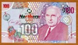 IRLANDA DE NORD █ bancnota █ 100 Pounds █ 2005 █ P-209 █ NORTHERN BANK █ UNC █