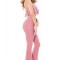 P514-5 Compleu bandage sexy ce include top franjurat si pantaloni lungi evazati
