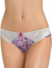 TPH1333 Chilot tanga cu imprimeu si dantela Amourette Spotlight Floral Hip String foto