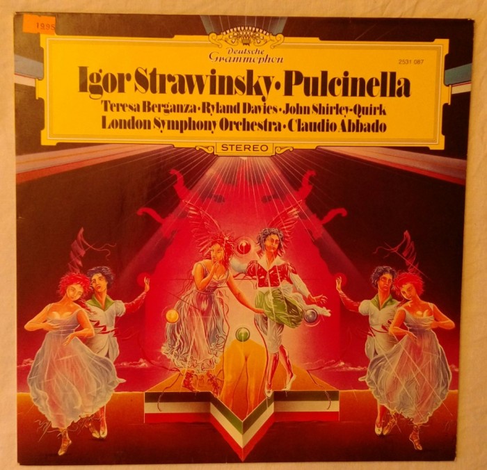 LP Igor Strawinsky - Berganza,R. Davies ,Shirley-Quirk,C. Abbado &lrm;&ndash; Pulcinella