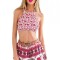 U415 Compleu boho chic din top si pantaloni scurti