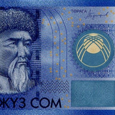 KYRGYZSTAN █ bancnota █ 100 Som █ 2016 █ P-26b █ UNC █ necirculata