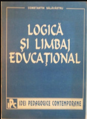 Logica si limbaj educational / Constantin Salavastru foto