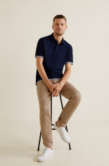 Mango Man - Tricou Polo Rembesb foto