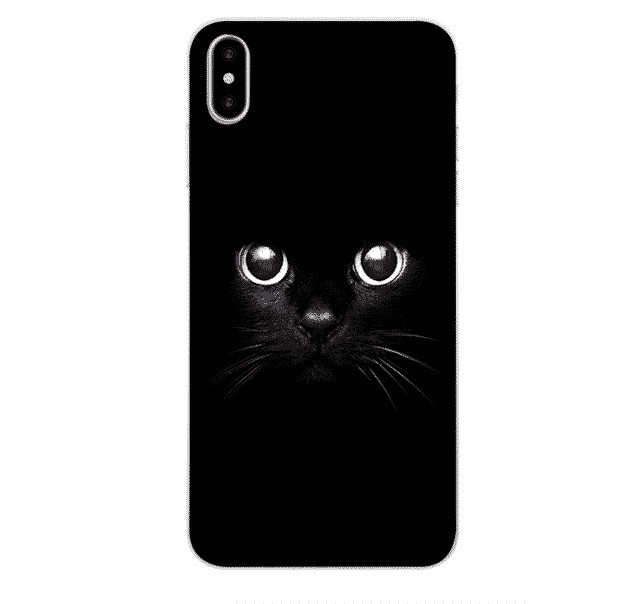 Husa print cat negru pentru iPhone X Husa print cat negru pentru iPhone X