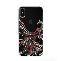 Husa Phoenix cu cristale Swarovski pentru iPhone X &amp;amp; iPhone XS, Multicolor foto