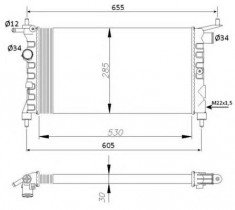 Radiator Racire Motor 43076 foto