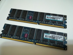 Kit memorii RAM PC 2Gb DDR1 400Mhz (2x1Gb) Kingmax PC3200 Dual Channel foto
