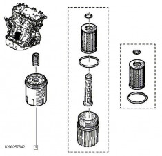 Filtru Ulei Log./Sand. 1.2 16V 29435 foto