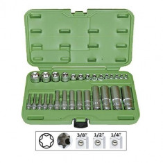 Set 28 Tubulare Torx Scurte Si Lungi 37830 foto