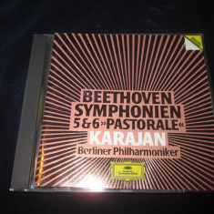 Beethoven.Herbert von Karajan - Symphonien 5 & 6 _ CD _ Deutsche Grammophon,1984