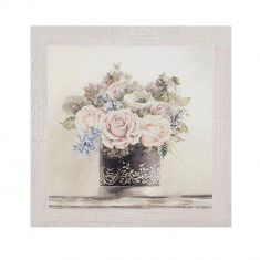 Tablou canvas, vaza cu flori foto
