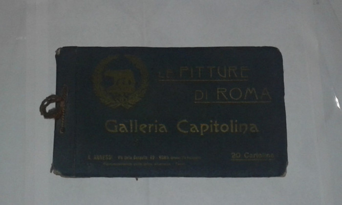 LE PITTURE DI ROMA Galleria Capitolina 20 Cartoline~ ALBUM CU 20 CARTI POSTALE~