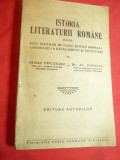 Tr.Topliceanu si At.Popovici -Istoria Literaturii Romane ,interbelica ,dedicatie