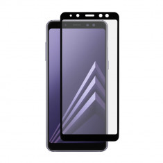 Folie Sticla BlueStar pentru Samsung Galaxy A8 (2018), 3D,Full Cover (acopera tot ecranul), Negru foto