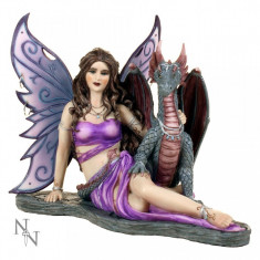 Statueta zana cu dragon Lucrecia 17 cm foto