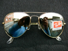 OCHELARI DE SOARE RAY BAN AVIATOR 3025 LENTILA SILVER MIRROR-WAYFARER CLUBMASTER foto