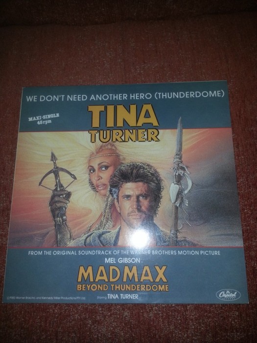 Tina Turner We Don&rsquo;t need Another Hero Madmax Soundtrack Maxi single vinil vinyl