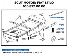 Scut Motor Fiat Stilo 2001- Motor 1.4. 1.6. 1.8. 1.9Tdi 26888 foto