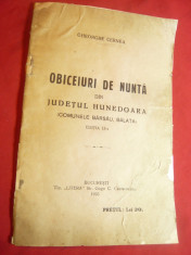 Gh.Cernea - Obiceiuri de Nunta - Judet Hunedoara -comune Barsau si Balota -1935 foto