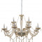 Candelabru Eglo Avantgarde Basilano 12x40W h=84cm otel-sticla cognac