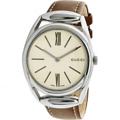 Ceas Gucci dama YA140402 maro Leather Quartz foto