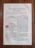 MISSAE VOTIVAE Per Annum (Ratisbonae - 1883 - PIESA SUPERBA!)