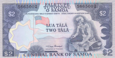 Bancnota Samoa 2 Tala (1985) - P25 UNC foto