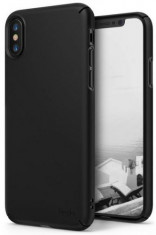 Protectie Spate Ringke Slim, 8809550345775 pentru Apple iPhone X (Negru) foto