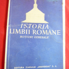 Al.Rosetti - Istoria Limbii Romane - ed. Ziarului Universul 1942 , 96 pag