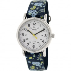 Ceas Timex dama Weekender T2P370 albastru Nylon Analog Quartz foto