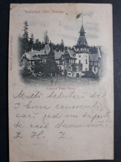 SINAIA - 1899 - CLASICA - EDITURA RARA &amp;quot;N.JUGANARU&amp;quot; - VERSO CHENAR INEDIT - RARA foto