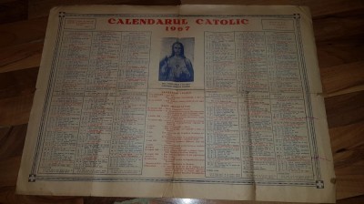 calendar catolic pe anul 1967 foto