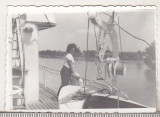 Bnk foto - Cu vaporul pe Dunare - anii `70, Alb-Negru, Romania de la 1950, Transporturi