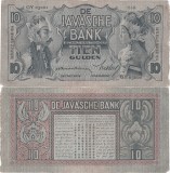 1934 (27 I), 10 gulden (P-79a.8) - Indiile de Est Olandeze!