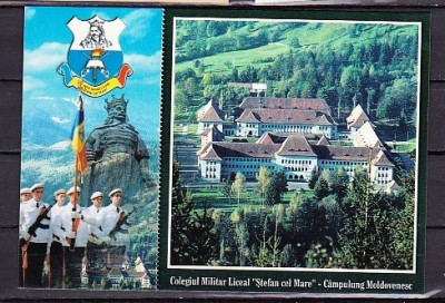 ROMANIA - COLEGIUL MILITAR LICEAL CAMPULUNG MOLDOVENESC, ilustrata MNH, FD57 foto