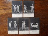 CARTI POSTALE UMORISTICE - CLASICE - DUEL COPII - 5 SCENETE - CIRCA 1900 - 5 BUC