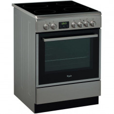 Aragaz electric ACMT 6533/IX, plita vitroceramica, 4 arzatoare, cuptor electric, 11 functii, 59 l, grill, clasa A, 60 cm, inox foto