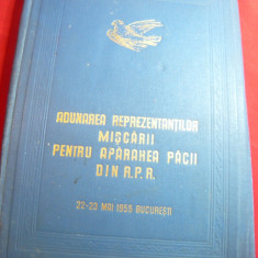 Coperti Mapa a Adunarii Reprezentantilor Miscarii pt.Apararea Pacii in RPR 1955